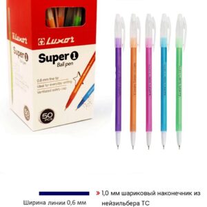 Шариковая ручка «Super1» ассорти 0,6 мм (31120/50BX) — изображение 2
