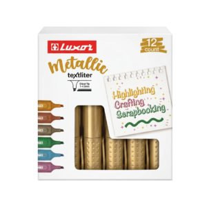 Тектовыделитель  "Textliter Metallic", золото, набор из 12 шт. (4016M) — изображение 1